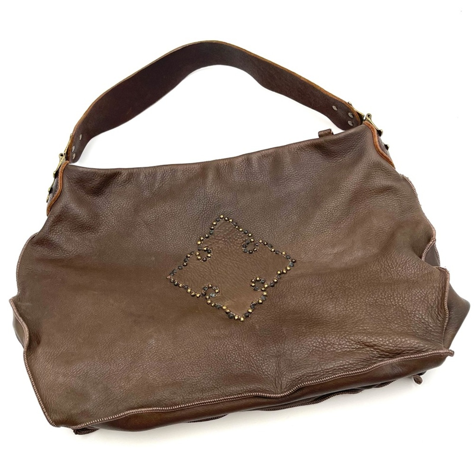 TYLIE MALIBU brown hobo shoulder handbag