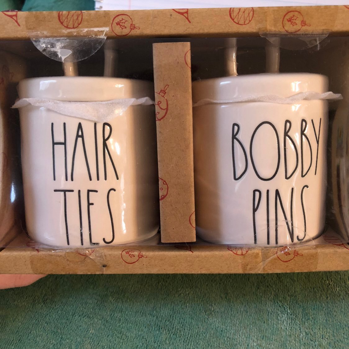 Rae Dunn hair ties and bobby pins