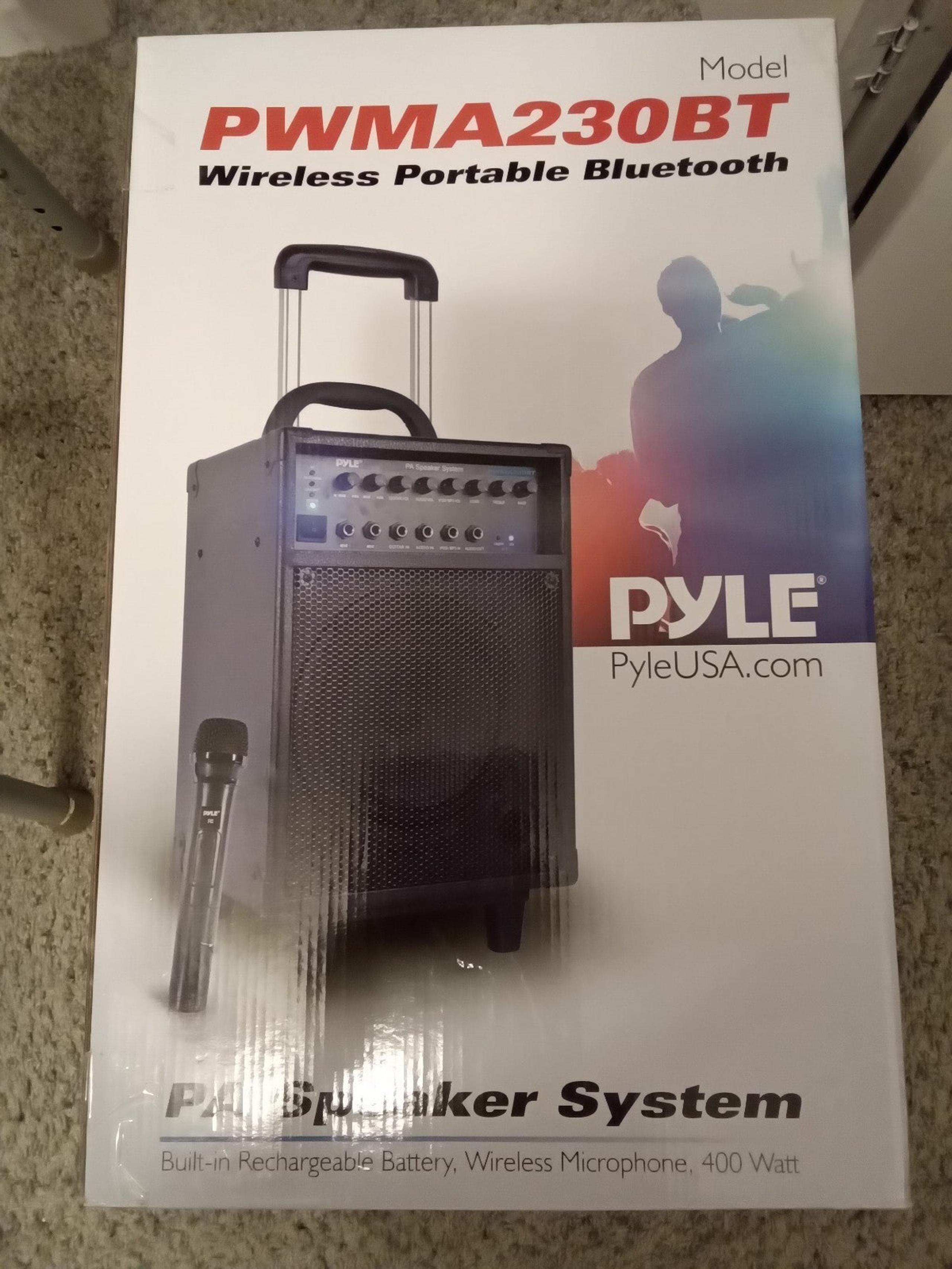Pyle Wireless  Bluetooth Speaker Model#PWMA 230BT