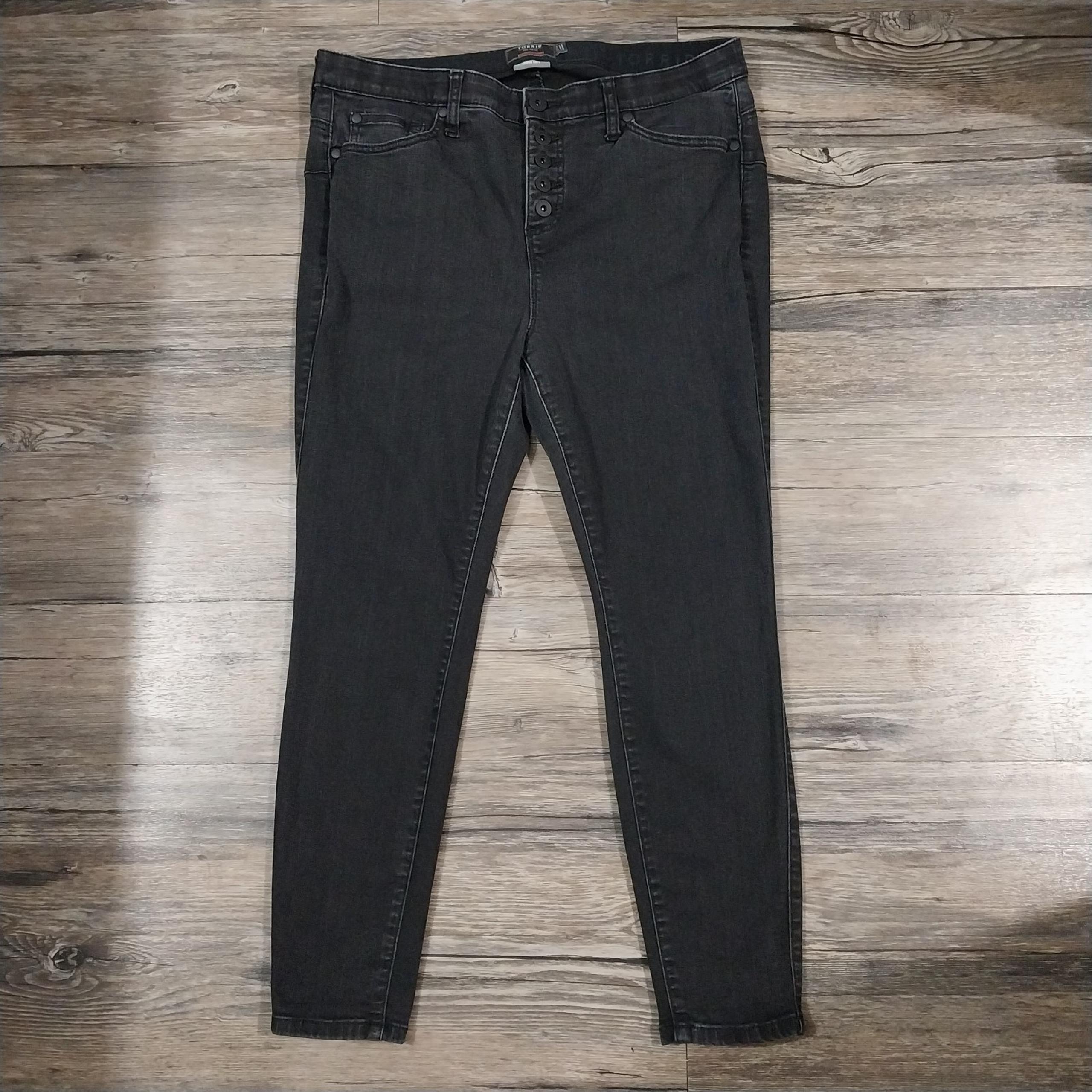 Torrid Black Bombshell Skinny Jeans Size 16 Womens Black Button Fly Denim Jeans
