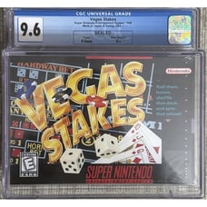 VEGAS STAKES Nintendo SNES 1998 SEALED CGC Universal Grade 9.6 Seal Grade A++
