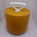 Vintage 45 rpm DISK-GO-CASE Record Holder/Tote - Yellow With White Handle