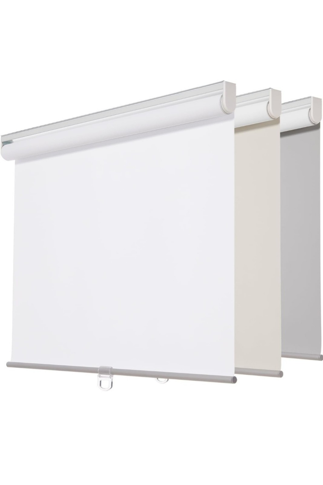Persilux Window Shades Cordless Window Blinds (47 W x 72 H, White) 100% Blacko