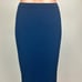 NEW Theory 245 Navy Blue Ribbed Slit Bodycon Midi Straight Pencil Skirt Sz XSP