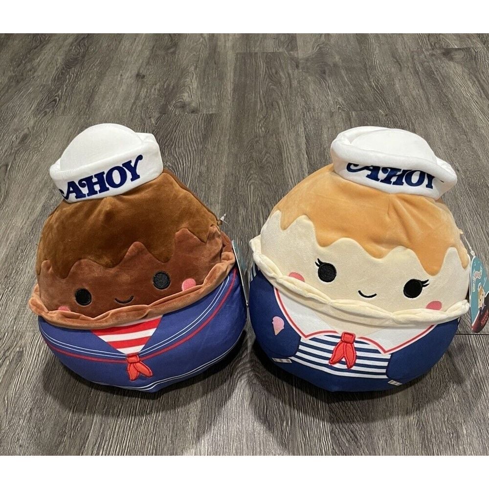 Squishmallows 10 Stranger Things Scoops Ahoy USS Butterscotch & Chocolate Plush