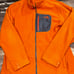 North face zip up fleece orange jacket xl
