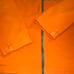 North face zip up fleece orange jacket xl