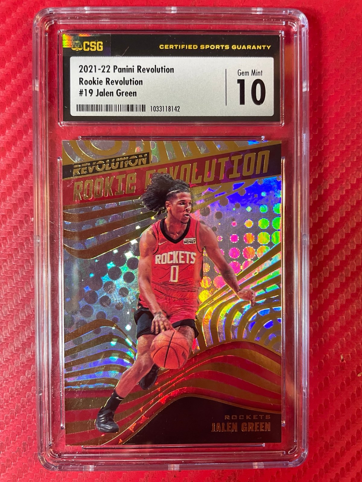 Jalen Green RC CSG 10 2021-22 Revolution Rookie Revolution #19