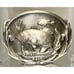 Smallmouth Bass Glass and Pewter Emblem Freshwater Fishing Beer Mug Class Cup