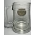Smallmouth Bass Glass and Pewter Emblem Freshwater Fishing Beer Mug Class Cup