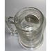 Smallmouth Bass Glass and Pewter Emblem Freshwater Fishing Beer Mug Class Cup