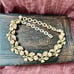 Vintage 1950s CORO Pink and Gold Enamel Floral Leaf Necklace