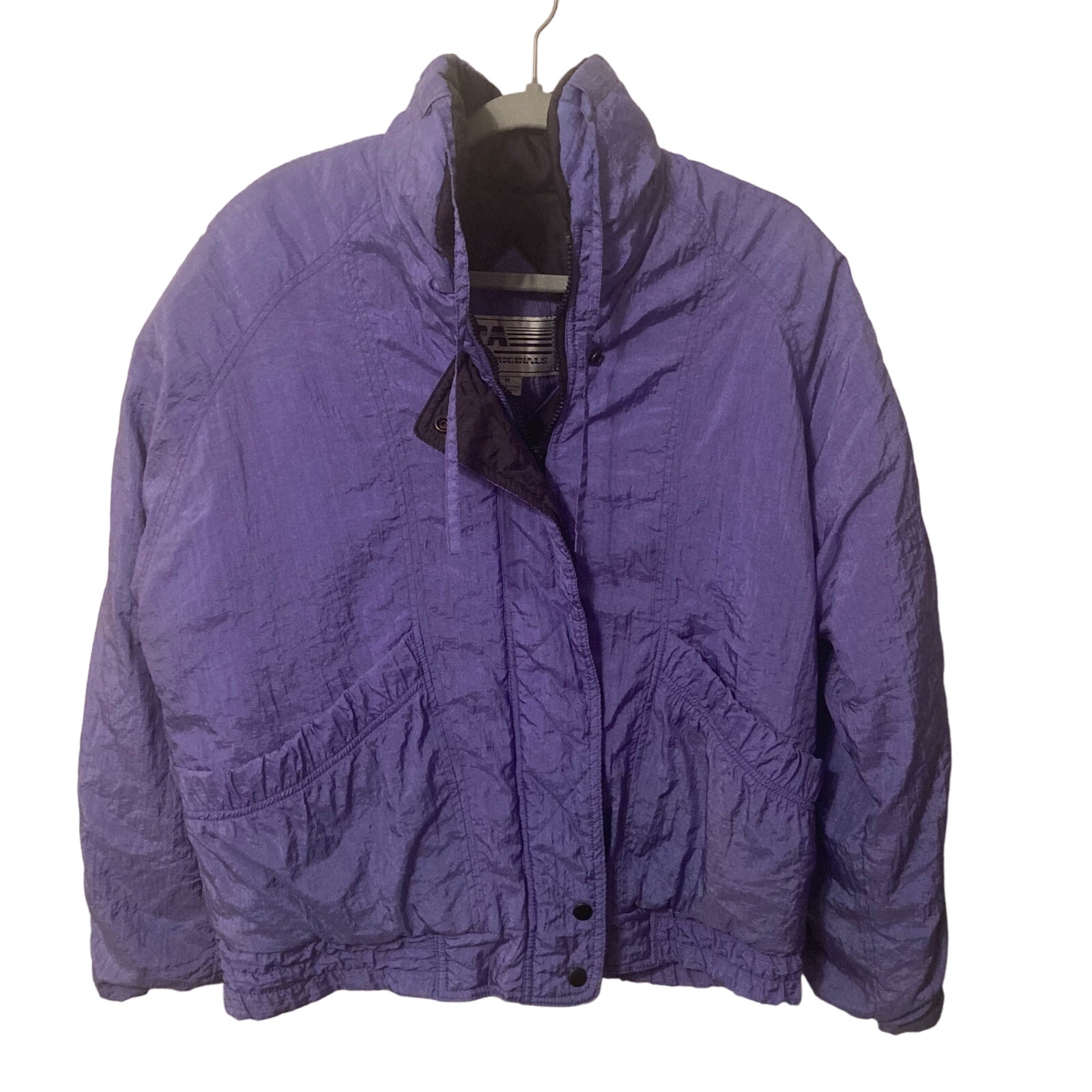 Vintage PA Originals nylon purple ski jacket parka size M 80s 90s Y2K retro