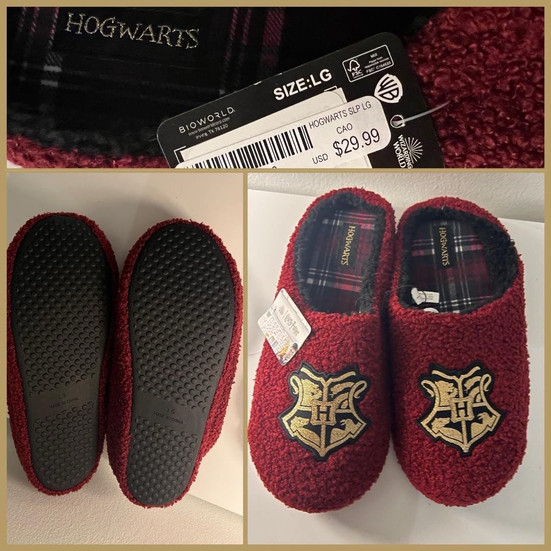 Harry Potter Hogwarts Slippers