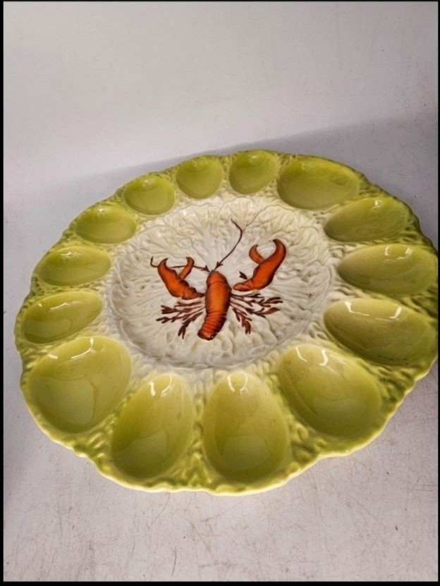 Vintage deviled egg dish by Carlton. Made in England.
