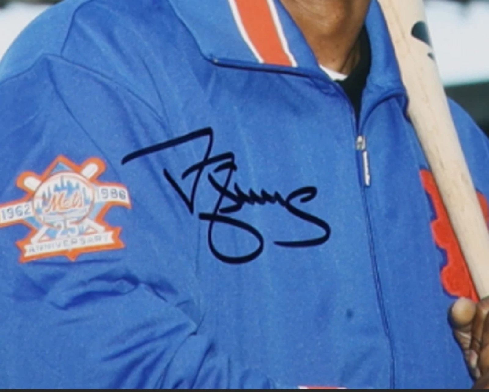 Autograph NY Mets Gooden & Strawberry