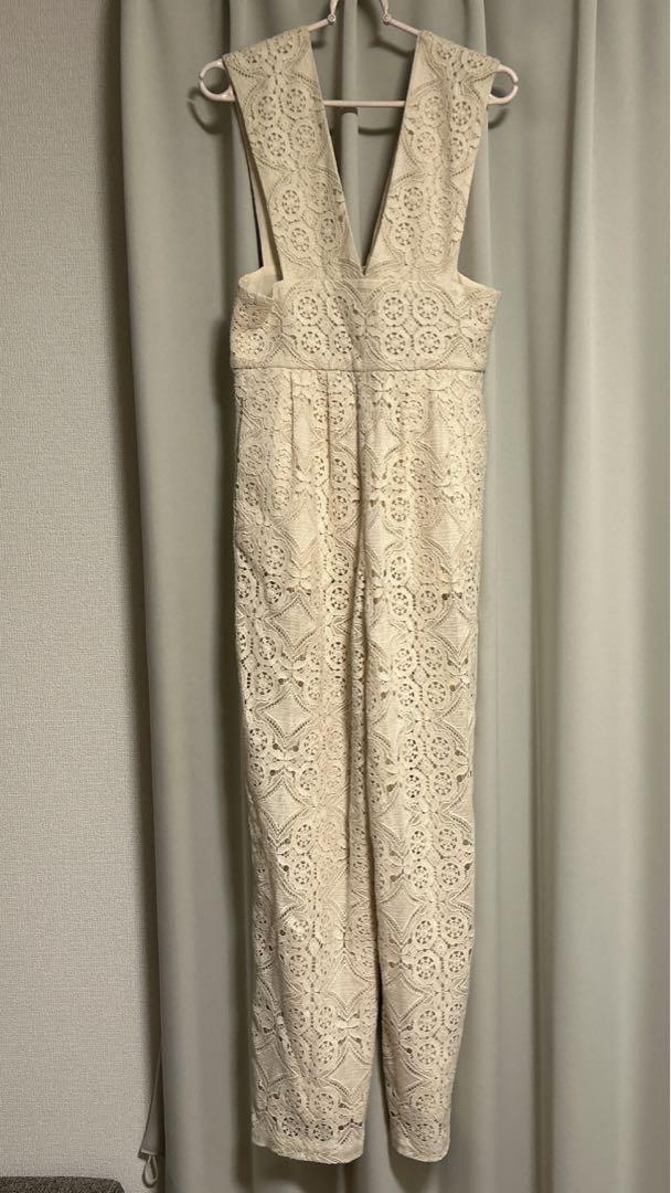【500円引きクーポン】 CLANE PANTS SALOPETTE LACE CHEMICAL サロペット・オーバーオール・オールインワン