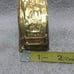 Gold Art Deco Handmade Wide Buckle Beads Signed Great Vintage Condition