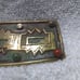 Gold Art Deco Handmade Wide Buckle Beads Signed Great Vintage Condition