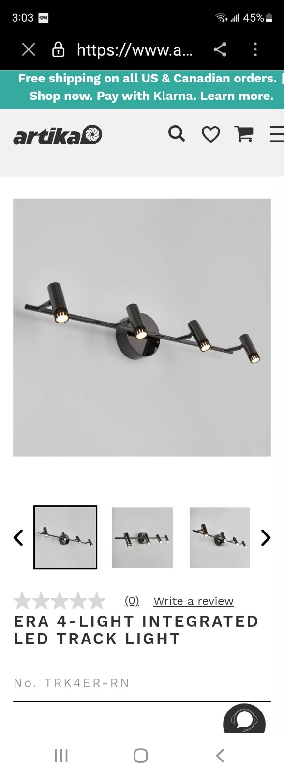 ERA 4-LIGHT INTEGRATED LED TRACK LIGHT
