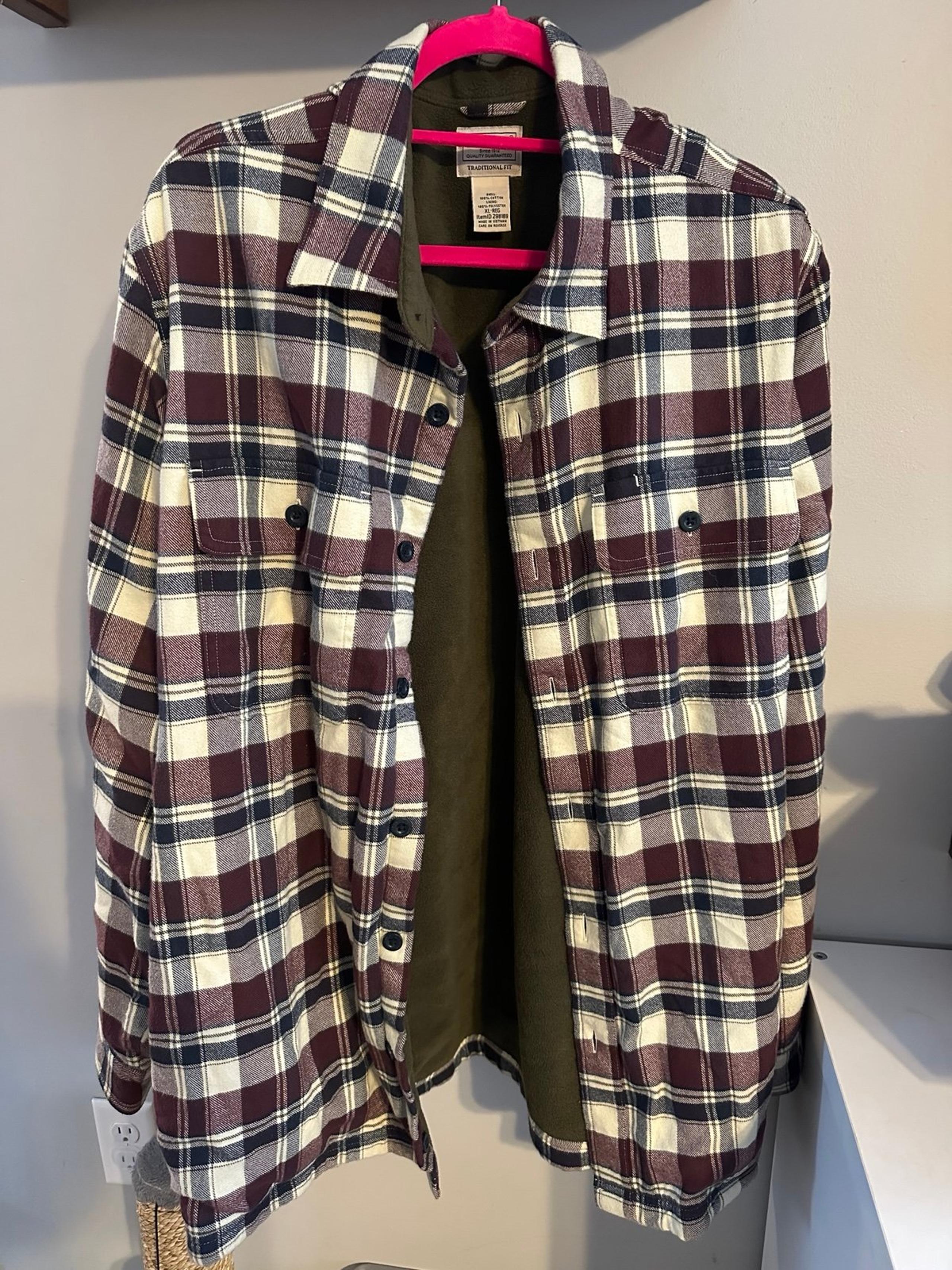 LL Bean Men's Fleece-Lined Flannel Shirt - L.L. Bean