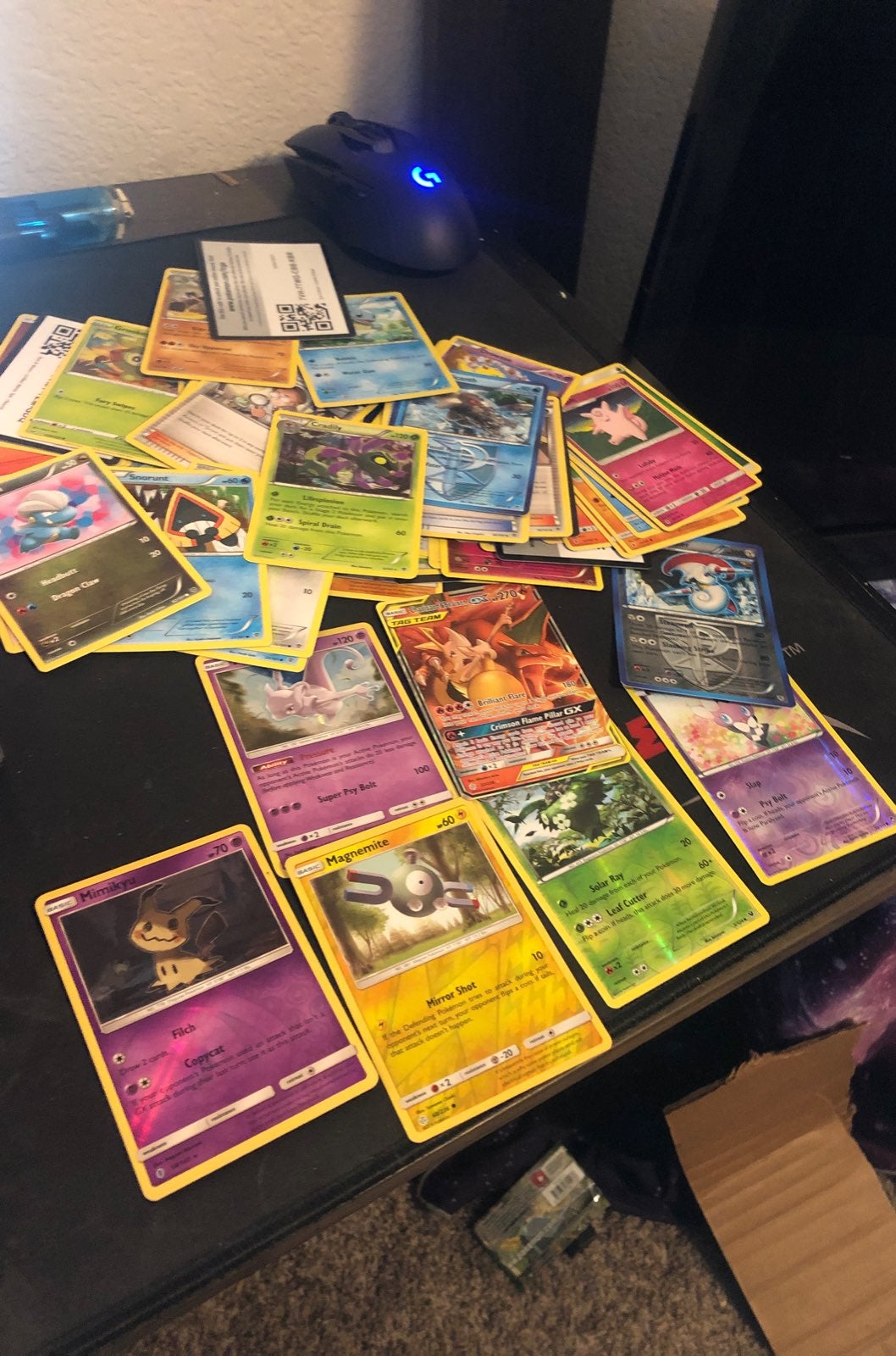 Pokemon card lot 50 cards 5 holos