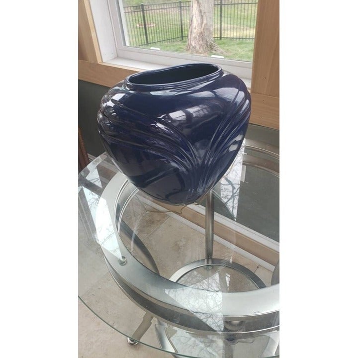 Haeger #4366 Vase*10 inch vase*Blue Vase*Dark Blue Haeger Vase* Haeger Vase*Haeg