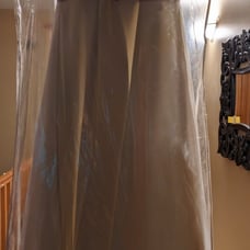 White strapless wedding gown size US10