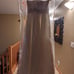 White strapless wedding gown size US10