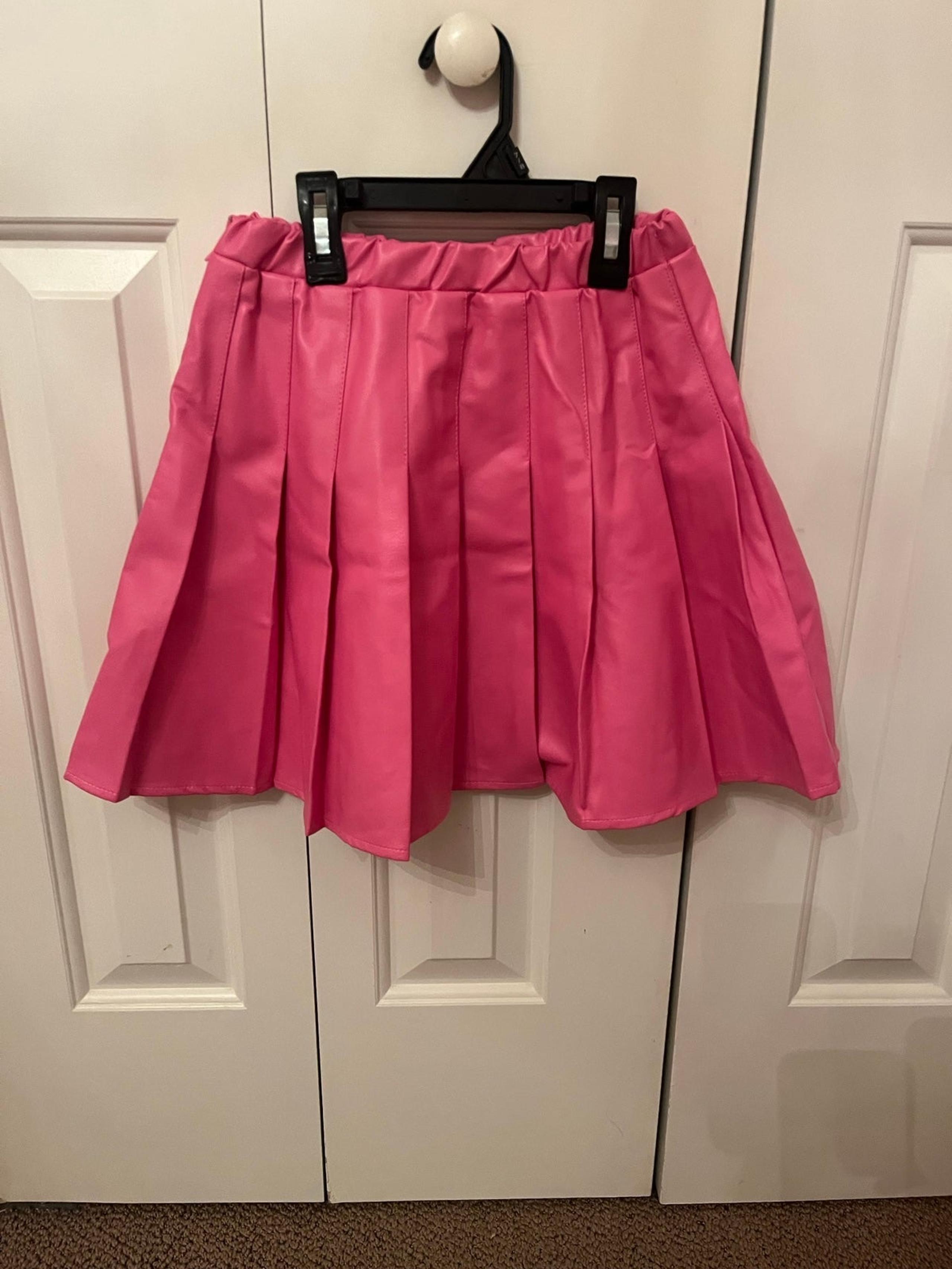 Girls faux leather skirt