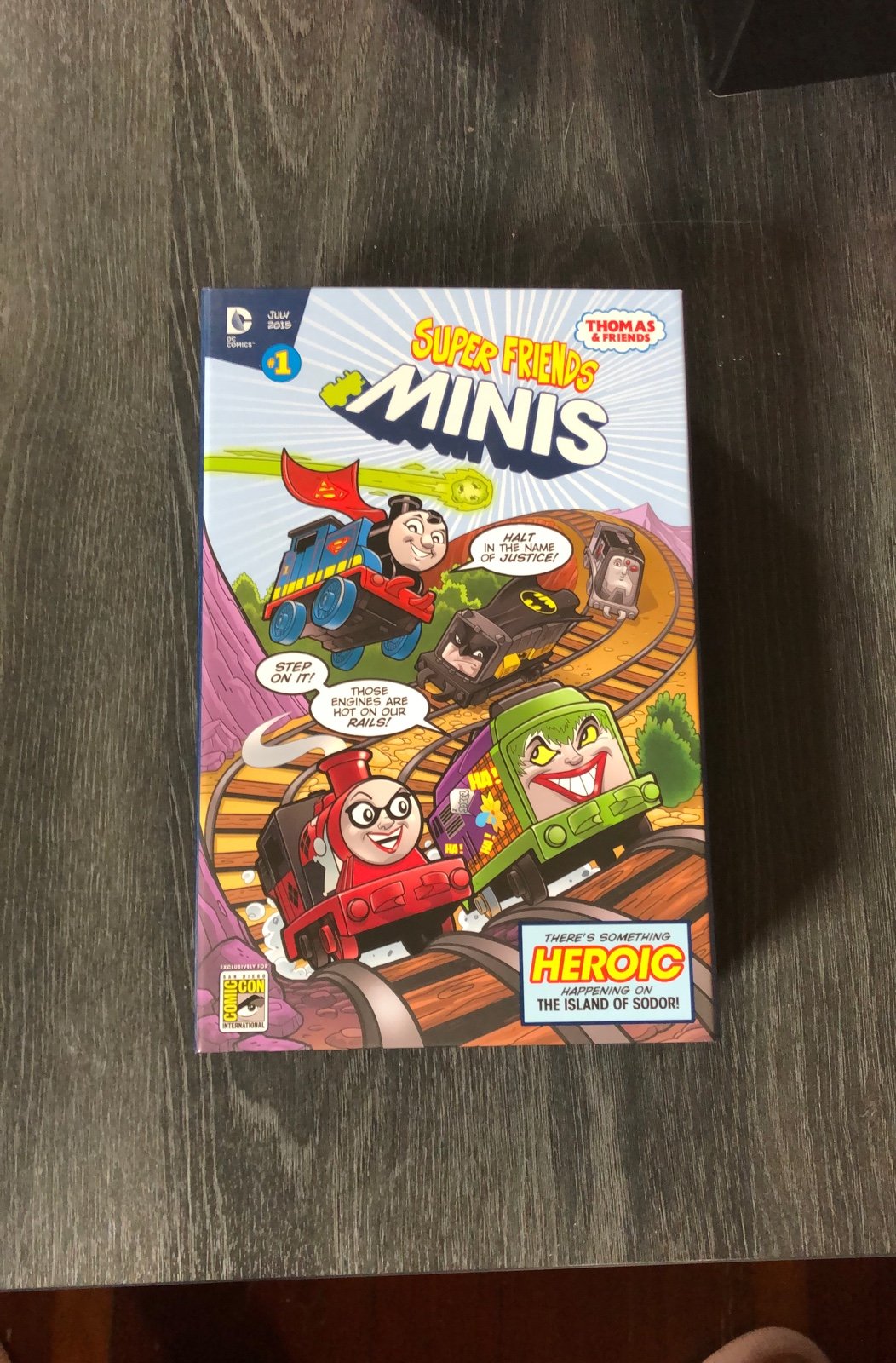 SDCC 2015 Exclusive Thomas & Friends Super Friends Minis #1 DC Comics