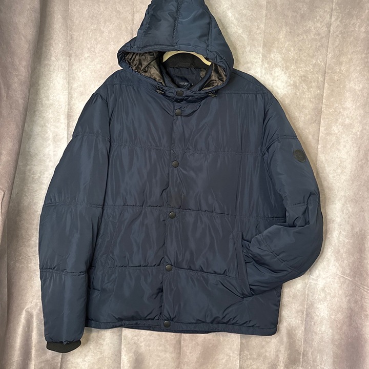 Lucky Brand Large Full Zip Navy Heavyweight Men's Puffer Jacket Size XL