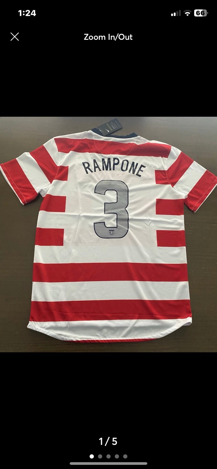 Megan Rapinoe USMNT USA Soccer Nike Jersey NWT 2012 Waldo Men XXL 2XL NWSL