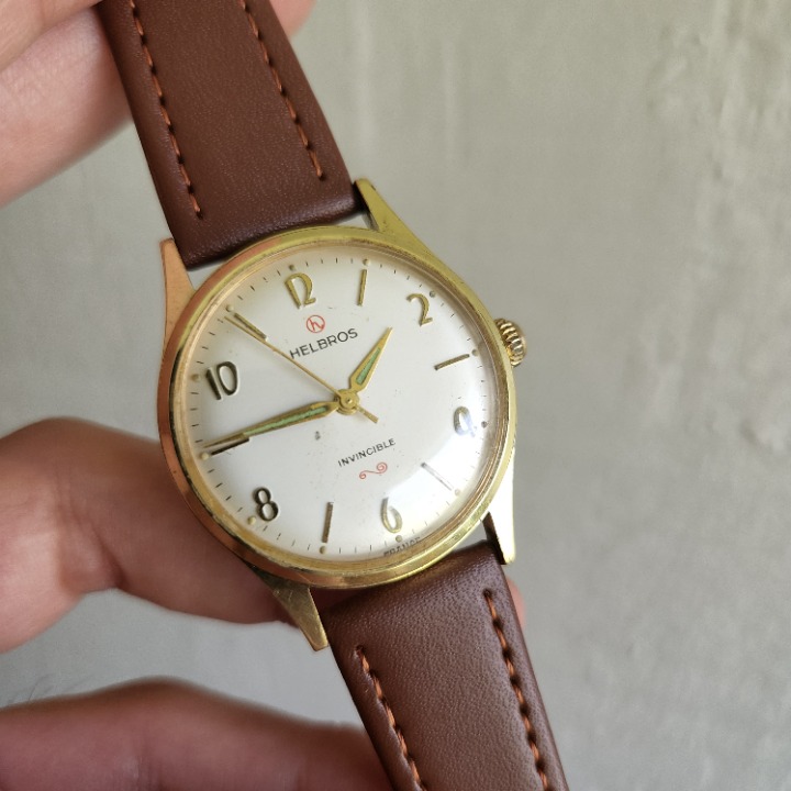 Vintage Helbros Men's manual winding watch France Lorsa P72 1960s