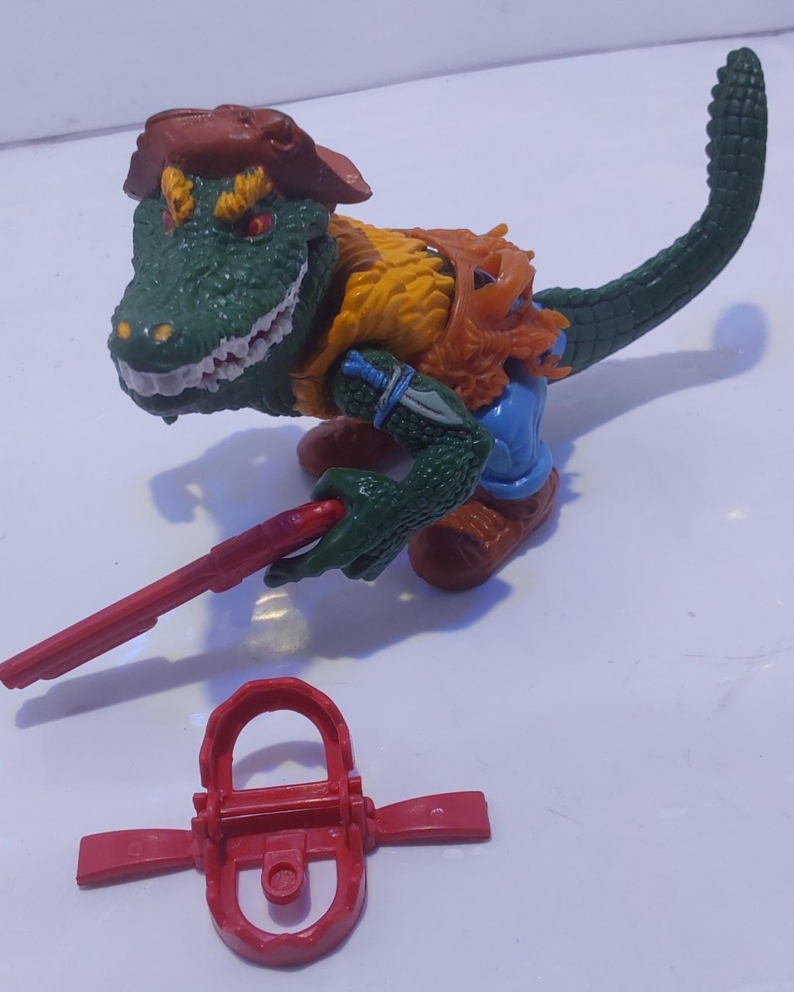 Vintage 1990 TMNT Leatherhead Action Figure Loose Complete - Playmates