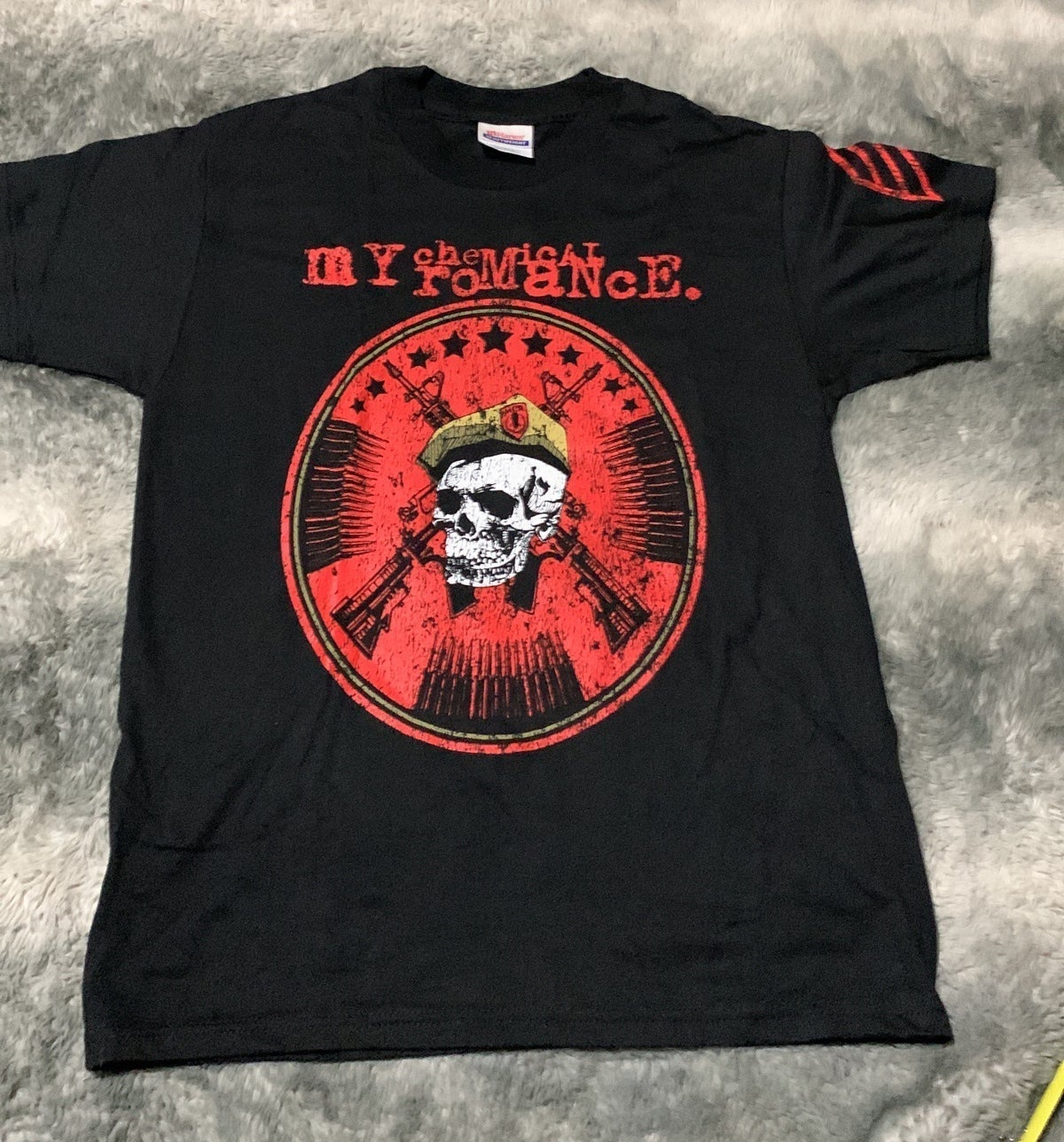 My Chemical Romance Band T-shirt Green Beret Skull Soldier 2000’s