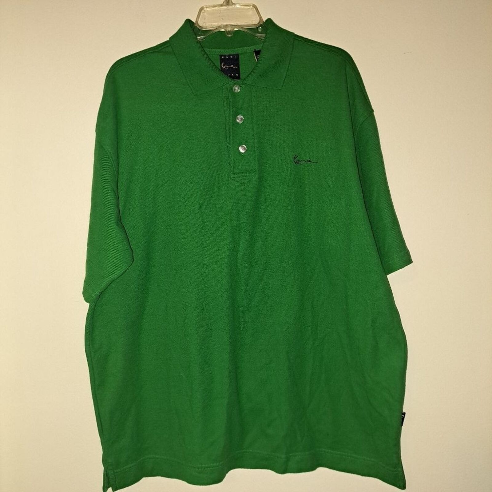 Karl Kani Green Polo Shirt Size Large Vintage 2000s