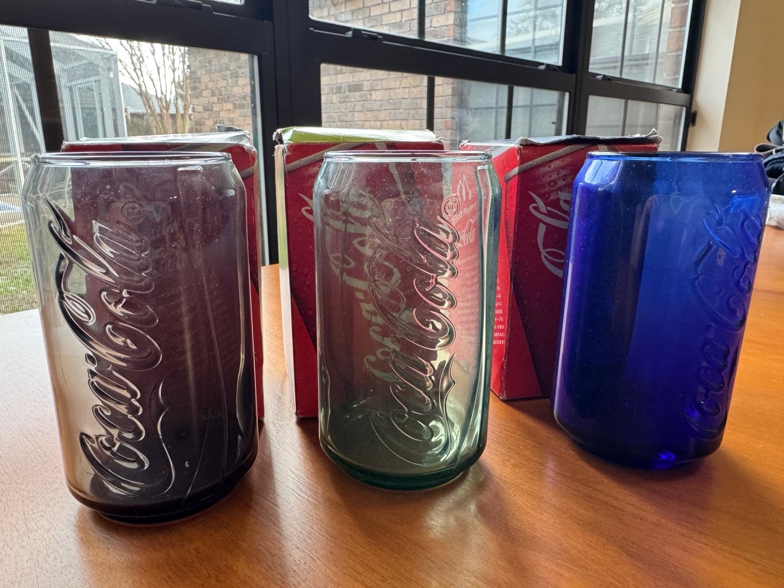 (3) Japanese 40th anniversary coke and McDonald’s glass cups.