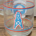 Set of 6 Glasses Houston Oilers 3 Tall, 3 Short - Vintage