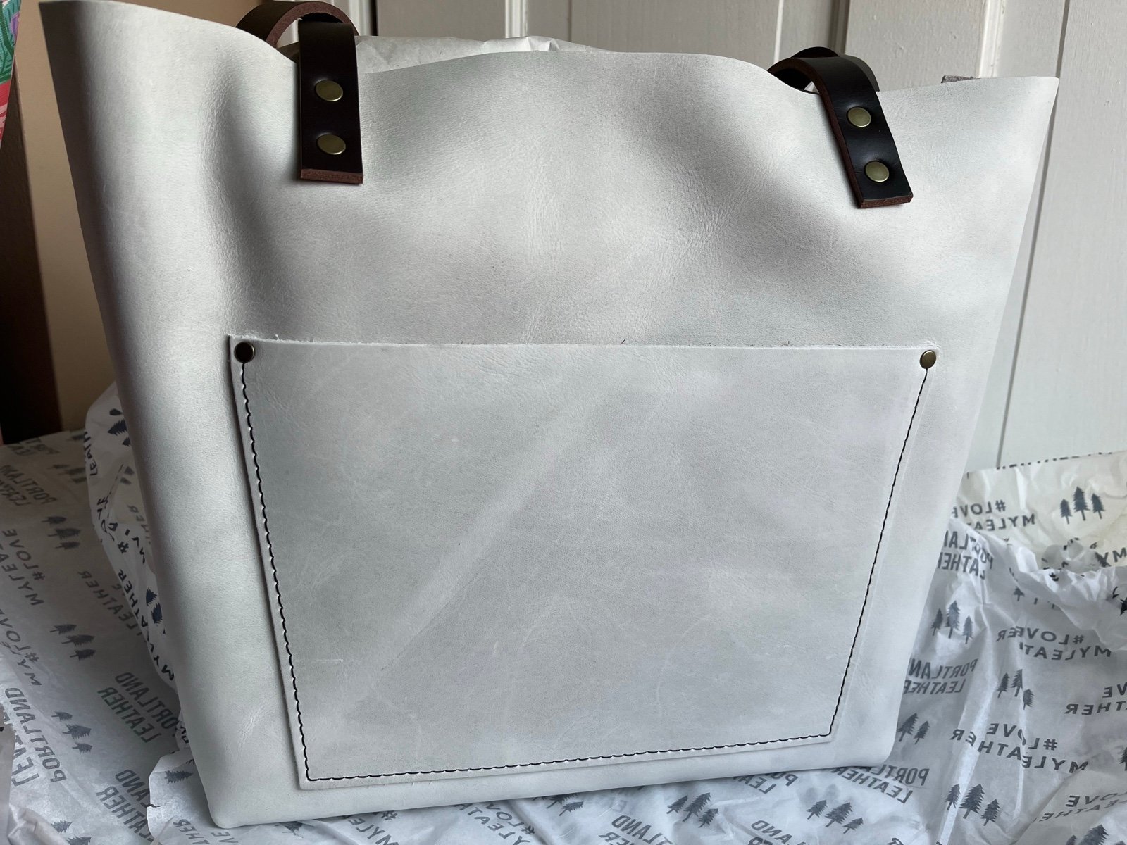 Portland Leather Goods large classic tote in beluga