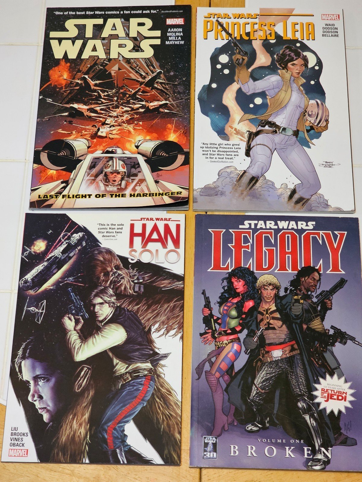 Marvel Comics Star Wars TPB Dark Horse Legacy Han Solo Luke Skywalker Leia