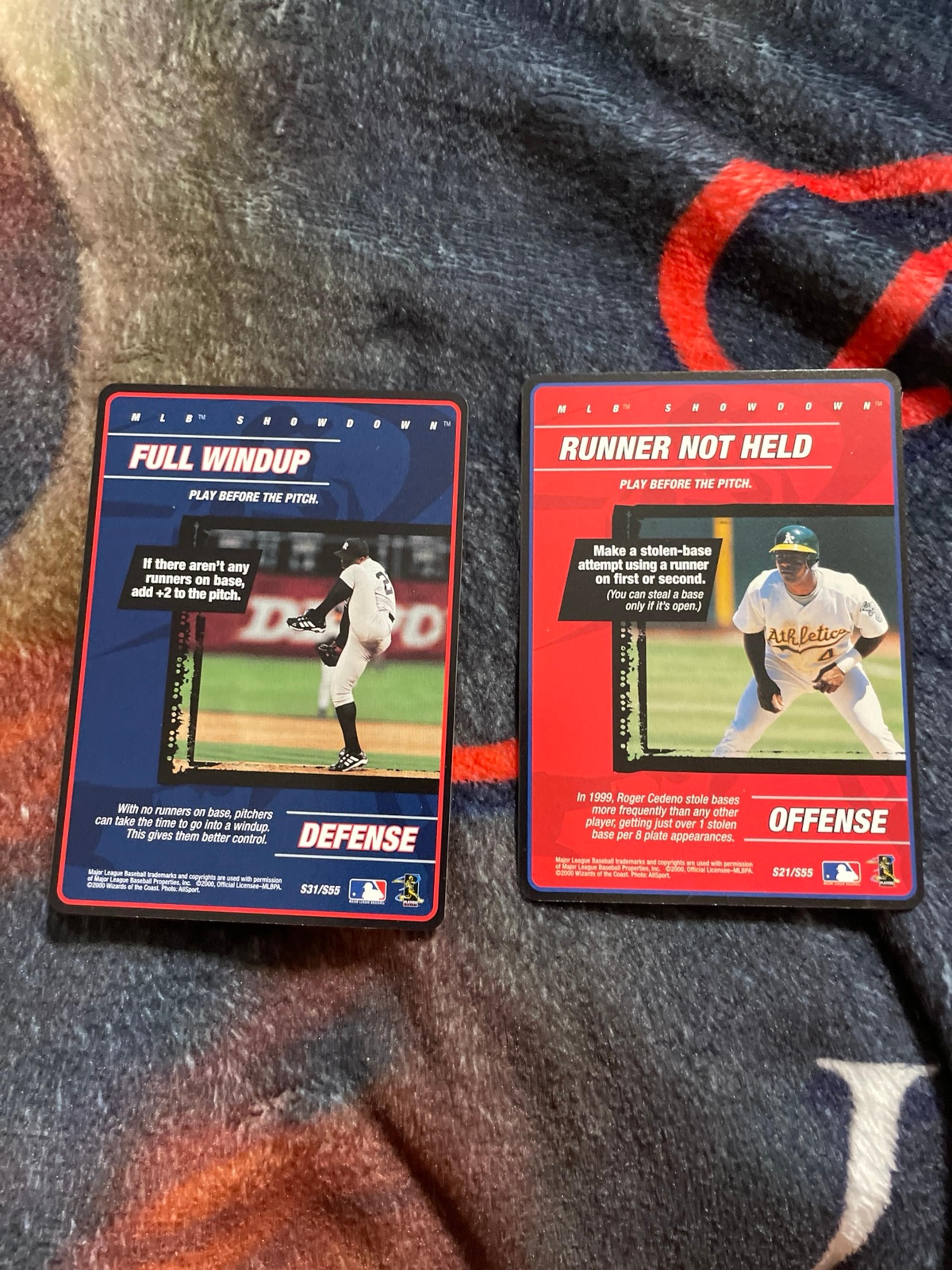 MLB Showdown 2020 Wizards Of The Coast #31 Full Windup, #21 Runner Not Held