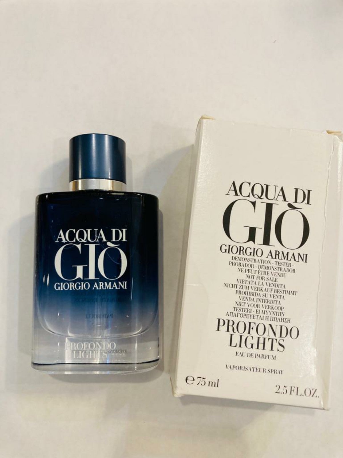 Acqua Di Gio profondo lights Rare 2.5 oz 75 ml Cologne Eau de Parfum