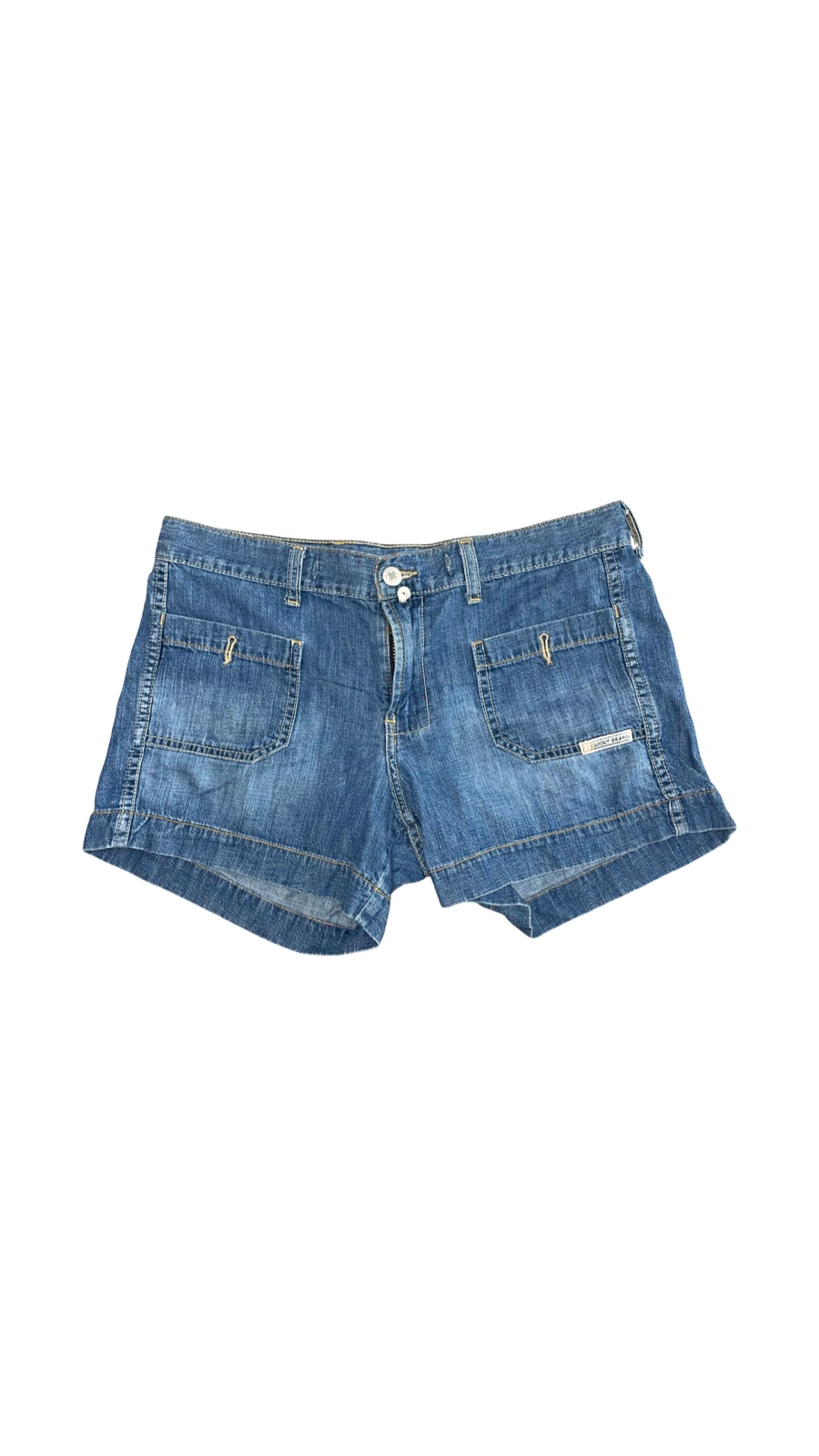 Vintage Y2K Dungaree's by Gene Montesano Jean Shorts Size 4/27 - Lucky Brand