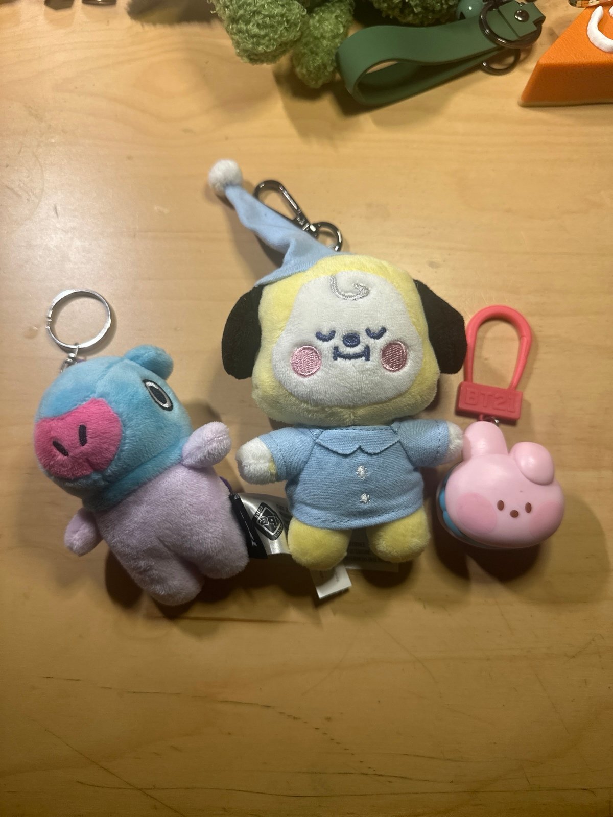 bts bt21 keychains mang cooky chimmy