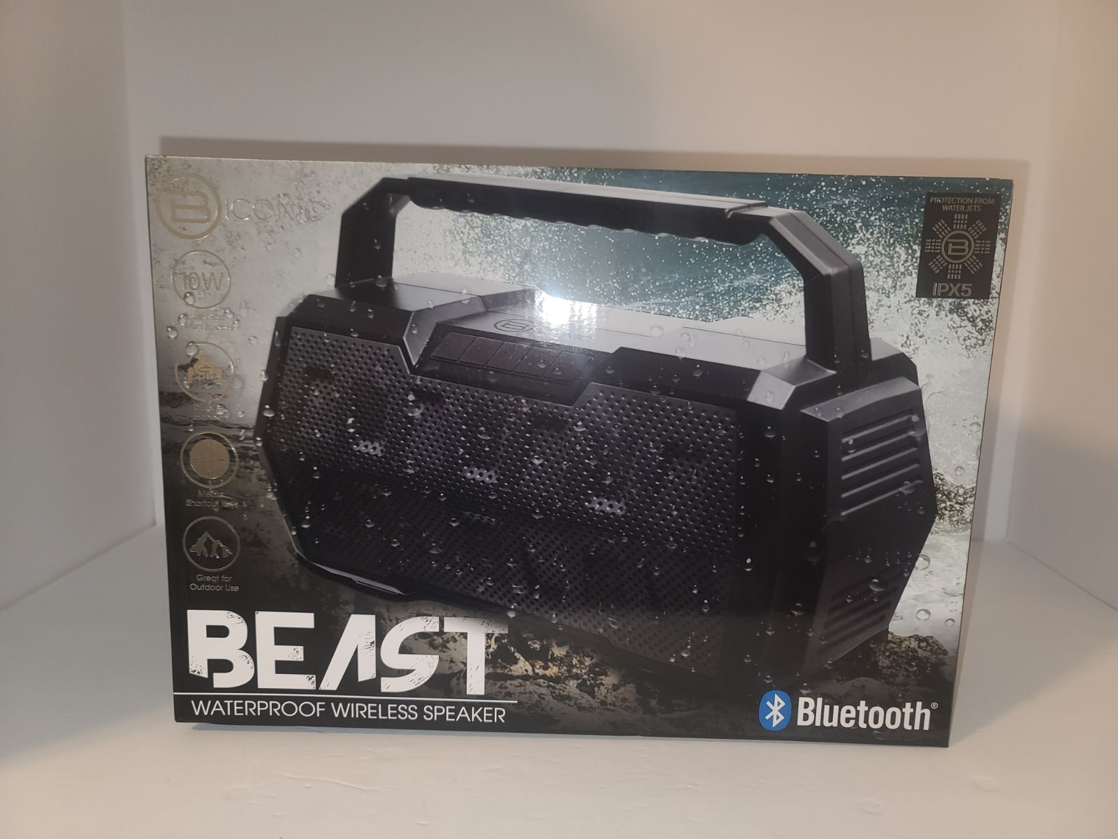 biconic beast bluetooth waterproof speaker