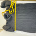Vintage 90s Chunky Cotton Cable Knit Turtleneck Sweater