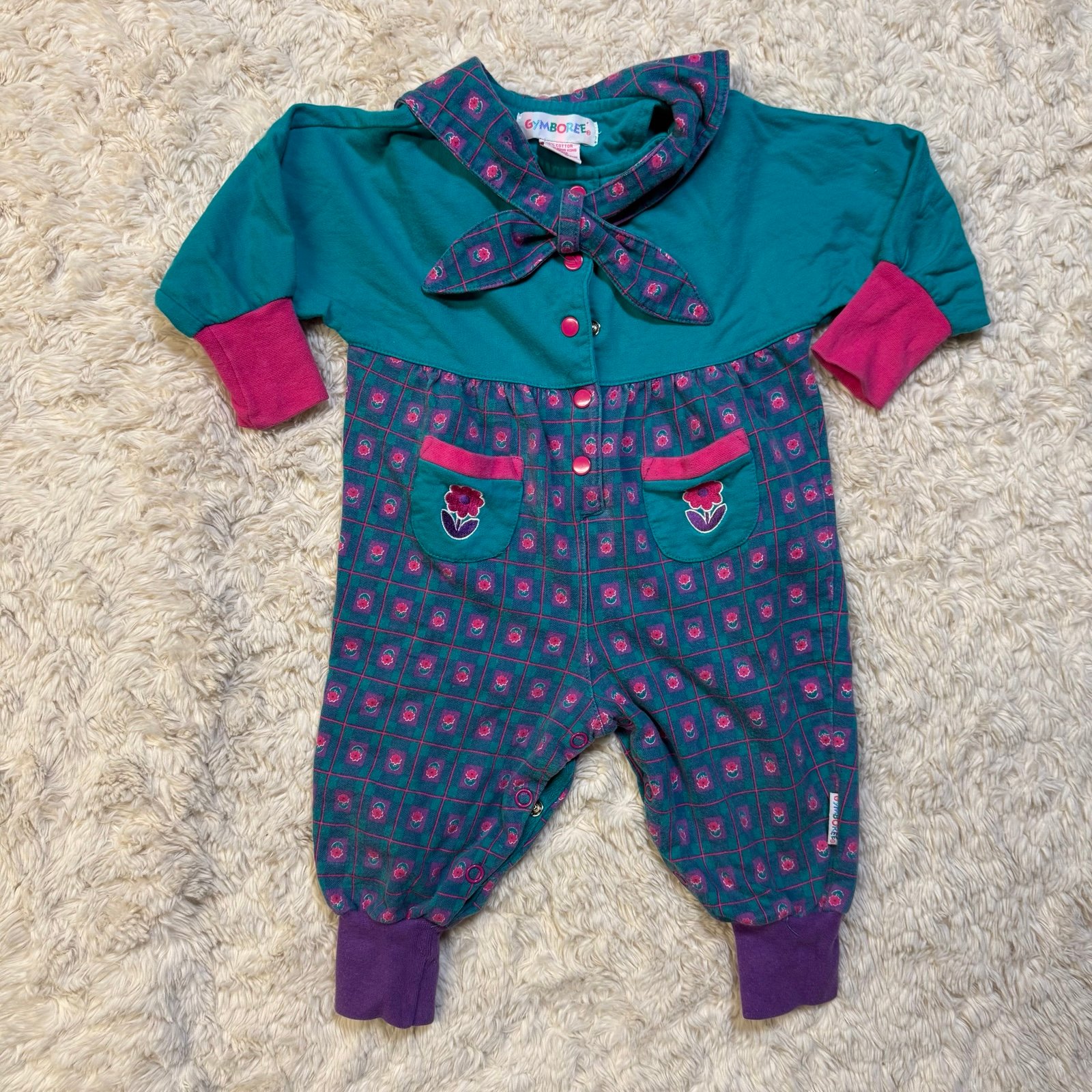 Vintage Gymboree floral romper