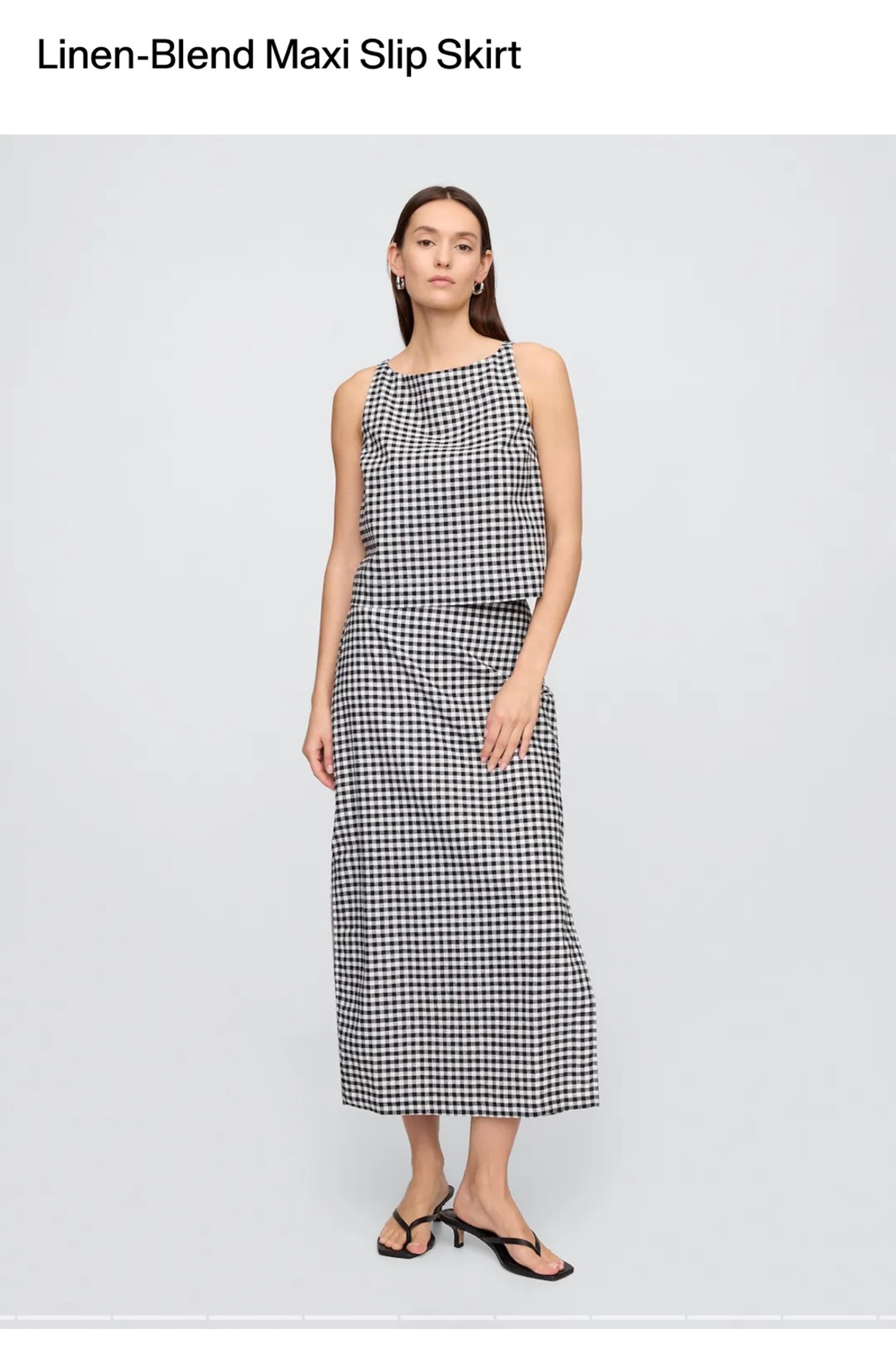 linen maxi skirt - Gap