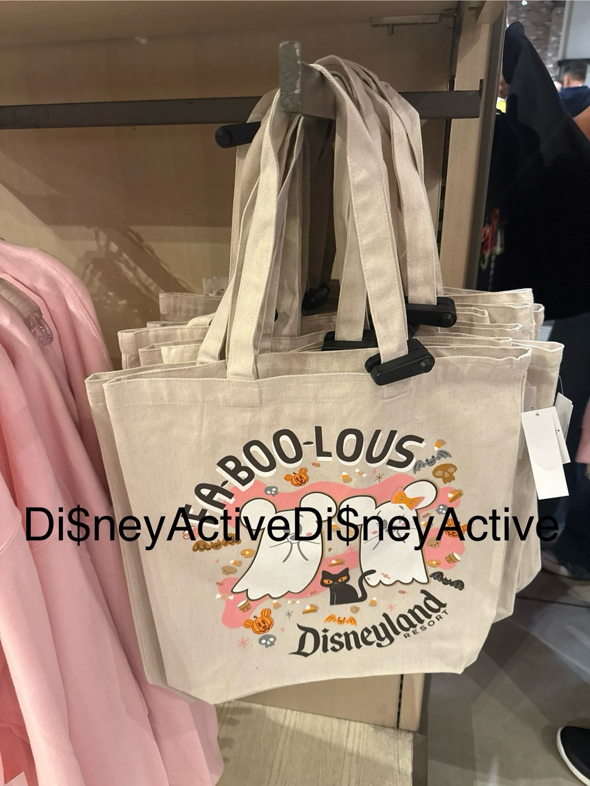 Disney Parks Disneyland Fa-Boo-Lous Mickey & Minnie Ghost Tote Bag